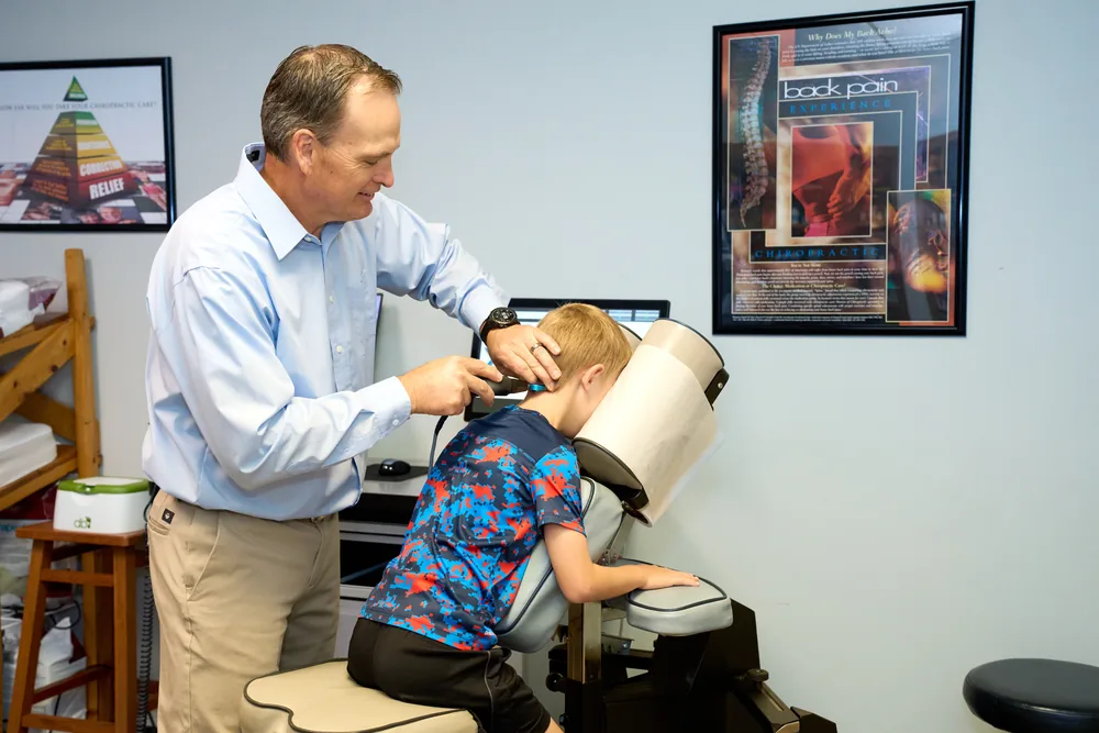 Dr. Yager treats patients of every age with the ProAdjuster — gentle enough for the whole family